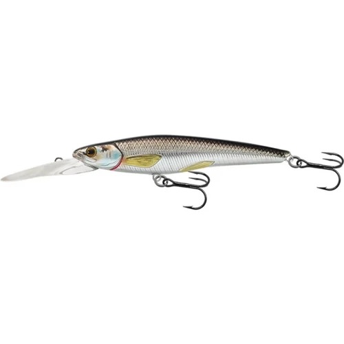Livetarget Rainbow Smelt Jerkbait Silver/Black 91mm 9G Dr Suspend