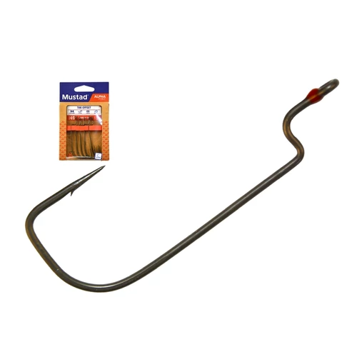 Mustad Tak-Offset Worm, 4/0 5db/csomag