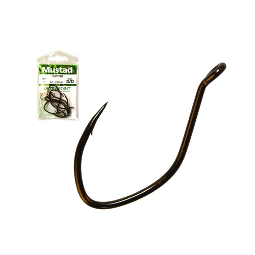 Mustad Ultra Np Single Catfish, Black Nickel 3/0 7db/csomag