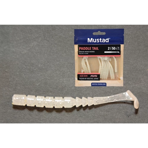 Mustad Aji Paddle Tail 2 White Luminous 12db/csomag