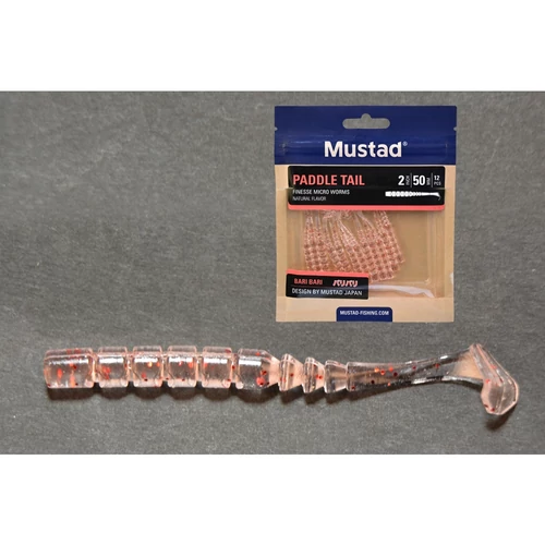 Mustad Aji Paddle Tail 2 Uv Clear Redglitter 12db/csomag