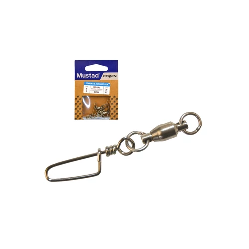 Mustad Bb Swivel W/ Coastlock Snap 1 5db/csomag