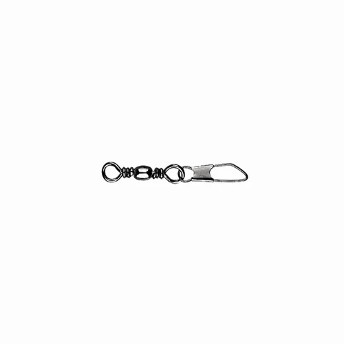 Mustad Barrel Swivel With Safety Snap 2/0×A6 6db/csomag