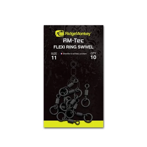 Ridgemonkey Rm_Tec Flexi Ring Swivel Size11 Karikás Forgó 10Db