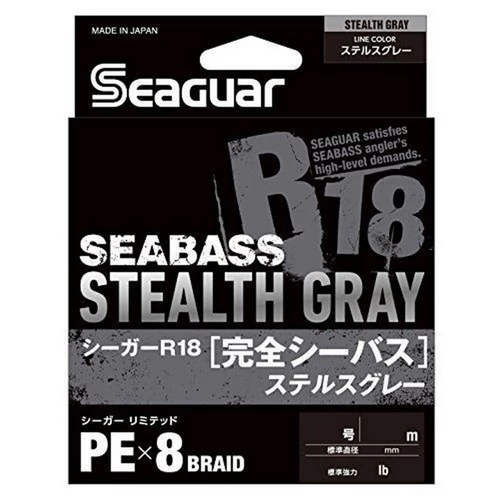 Seaguar R18 Kanzen Seabass Stealthgray 150m 0.6Pe
