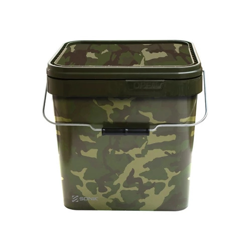 Sonik Camo Square Bucket 10Ltr