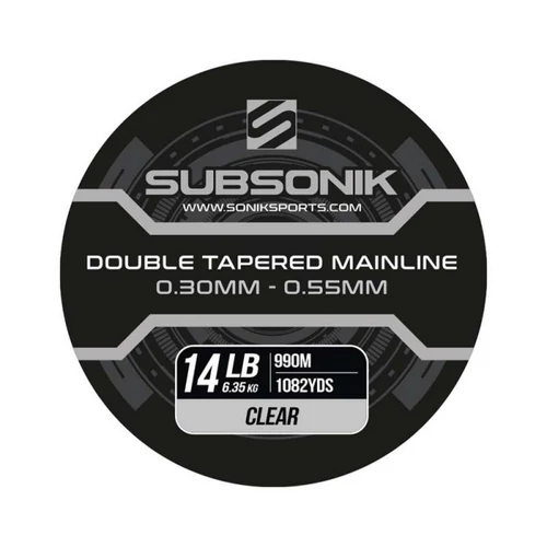 Subsonik Double Tapered Main Line Clear 12Lb 990m (3X330) Felvastagodó Főzsinór
