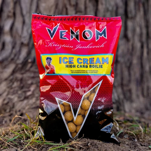 Venom High Carb Boilie 24 mm Ice Cream