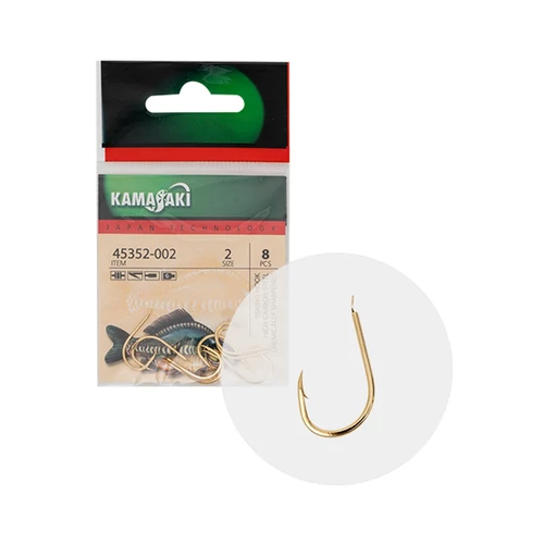 Kamasaki Carbon Horog P807G Nr 08 Csomagolt (12Db)