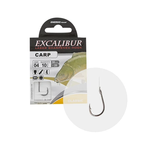 Excalibur Kötött Horog Carp Classic, Bn No.2
