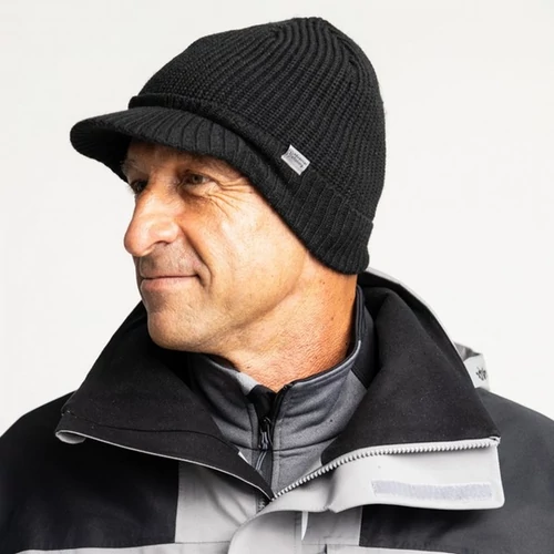 Adventer Knitted Peak Hat Black Uni