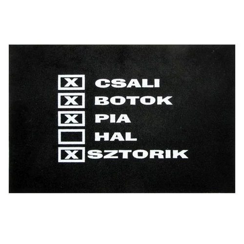 Tréfa Fekete Lábtörlő Csali, Botok...