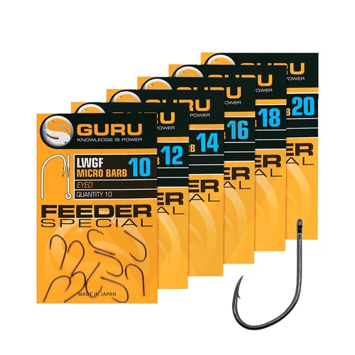 Guru LWG Feeder Special Barbed/eyed, szakállas füles horog