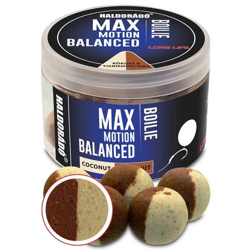 Haldorádó Max Motion Boilie Balanced 20 mm - Kókusz & Tigrismogyoró
