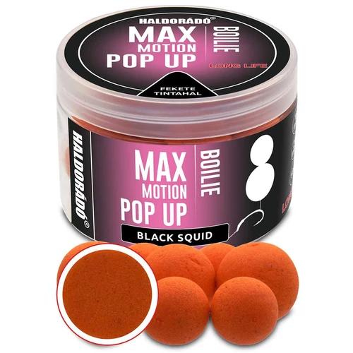 Haldorádó Max Motion Boilie Pop Up 16, 20 mm - Fekete Tintahal