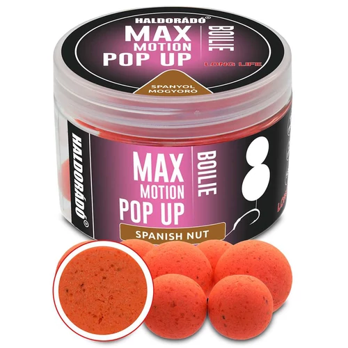 Haldorádó Max Motion Boilie Pop Up 16, 20 mm - Spanyol Mogyoró