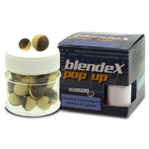 Haldorádó BlendeX Pop Up Big Carps - Kókusz + Tigrismogyoró pop-up csalizó bojli 12-14mm
