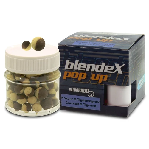 Haldorádó BlendeX Pop Up Method - Kókusz + Tigrismogyoró pop-up csalizó bojli 8-10mm