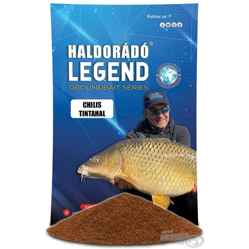 Haldorádó Legend Groundbait - Chilis Tintahal 800g
