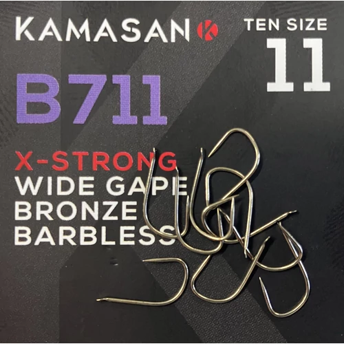 Kamasan B711b 11-es, szakáll nélküli horog