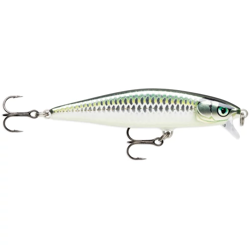 Rapala FLR08 BLK FLAT RAP wobbler