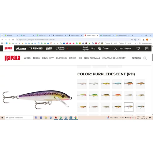 Rapala F09 PD Original Floater Wobbler