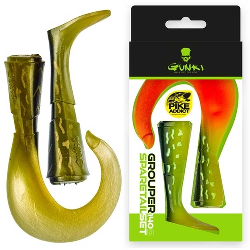 GUNKI Tartalék farok rész Grouper 14cm S Pike Dress Gold