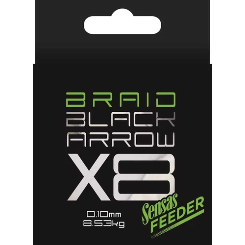 Sensas Fonott zsinór Black Arrow X8 Braid 150m 8,53kg 0,10mm