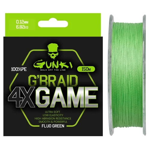 GUNKI G Braid 4X Game 150m 0,12mm 6,82kg