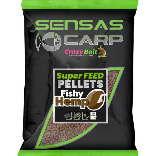 Sensas Pellet Super Feed Fishy Hemp 650g 2mm