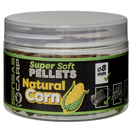Sensas Pellet Super Soft Natural Corn 60g 8mm