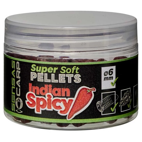 Sensas Pellet Super Soft Indian Spicy 60g 6mm