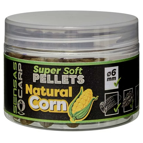 Sensas Pellet Super Soft Natural Corn 60g 6mm