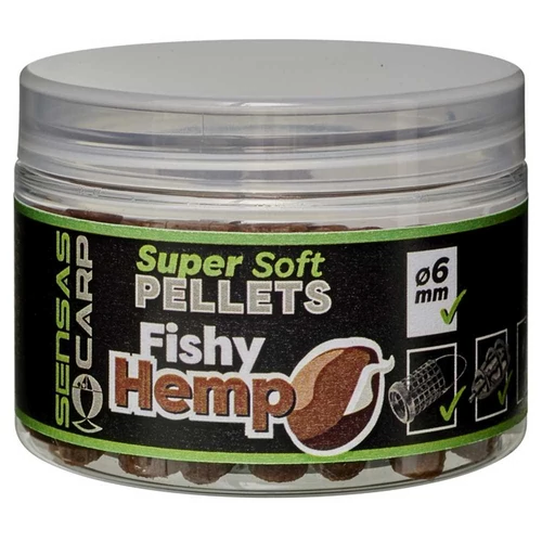 Sensas Pellet Super Soft Fishy Hemp 60g 6mm