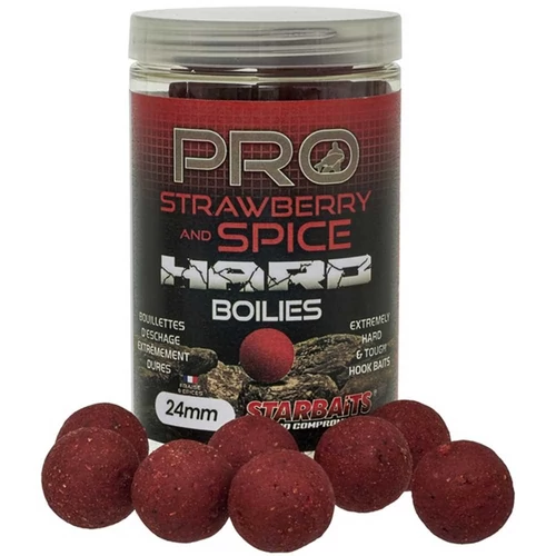 Starbaits Hard Boilies Pro Strawberry Spice 200g 24mm