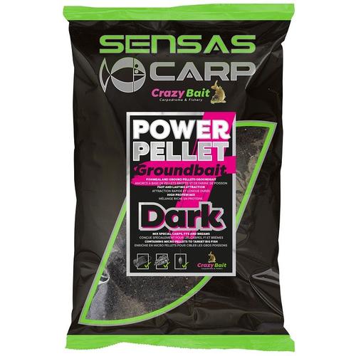 Sensas UK Big Bag Power Pellet Plus Dark 2kg  etetőanyag