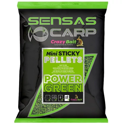 Sensas Pellet Mini Sticky Green (fokhagyma) 700g
