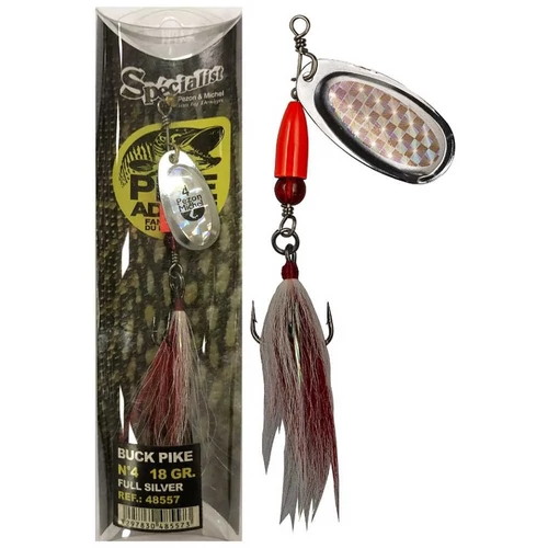 Pezon & Michel Körforgó villantó Pike 18g Full Silver