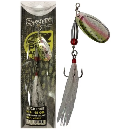 Pezon & Michel Körforgó villantó Buck Pike 20g Rainbow