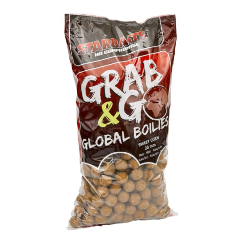 Starbaits Grab & Go Global boilies SWEET CORN (édes kukorica) 20mm 2,5kg bojli