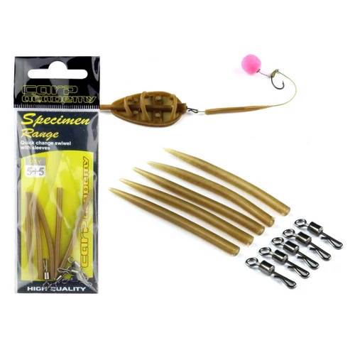 Carp Academy Gyorscsatlakozó szilikoncsővel XL 5+5db