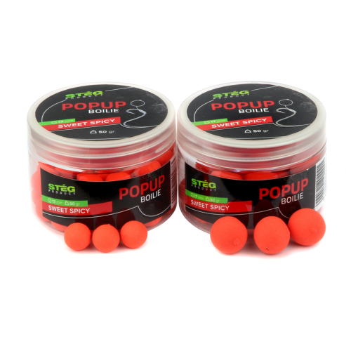 Stég Product Pop Up Boilie 17mm  SWEET SPICY 50g