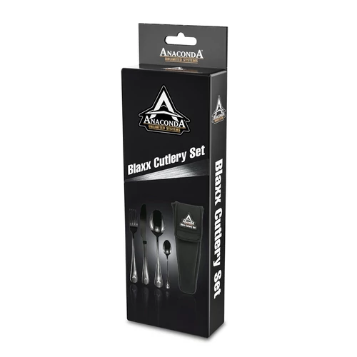 Anaconda Blaxx Cutlery Twin 8 darabos étkező szett / rozsdamentes acél / hordtáska