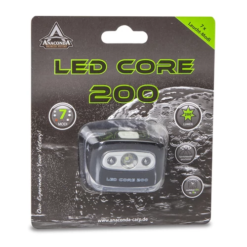 Anaconda LED-Core 200 led fejlámpa / 200lm / esőálló / max üzemidő 9 óra / 3X1
