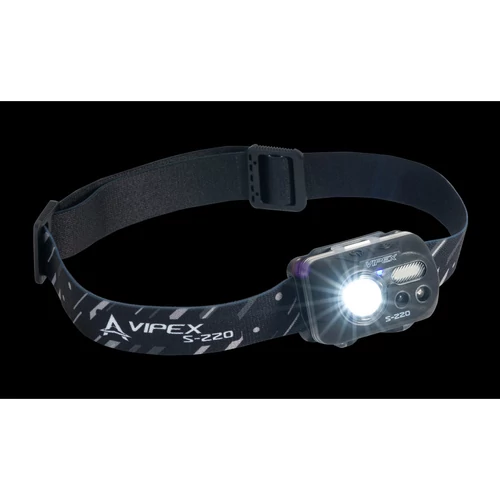 Anaconda Headlamp Vipex S-220 led fejlámpa / 200-220lm / IPX6 vízállóság / max. üzemidő 6-8 óra