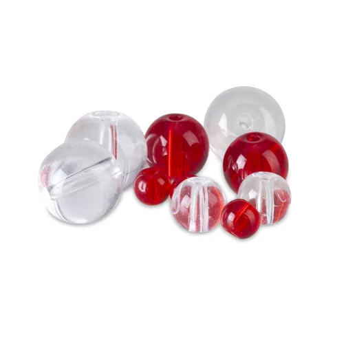 Iron Claw Glass Beads clear ütközőgyöngy 4mm / 25db