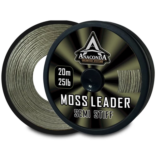 Anaconda Semi Stiff Moss Leader 20m/25lb