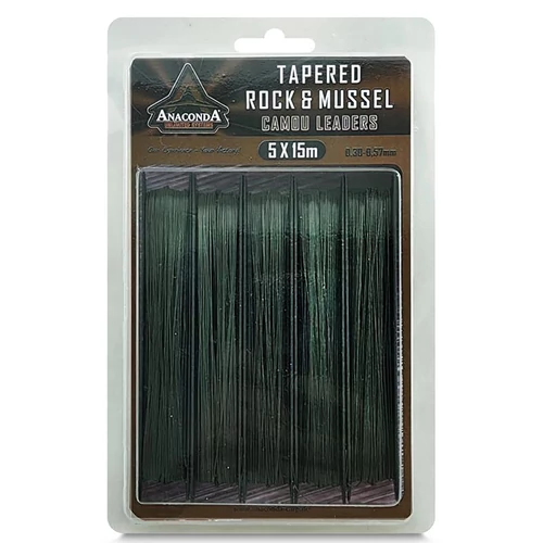 Anaconda Tapered Rock&Mussel előtétzsinór 0,30-0,57mm /15m /5db