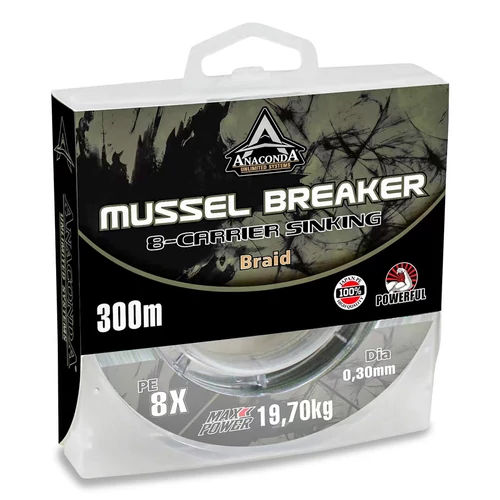 Anaconda X-8 Carrier Mussel Breaker süllyedő fonott zsinór 300m / 0