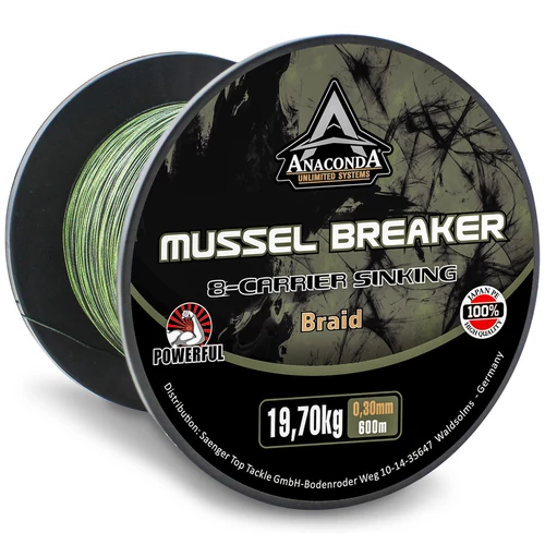 Anaconda X-8 Carrier Mussel Breaker süllyedő fonott zsinór / 0,35mm / 600m / 26,2kg